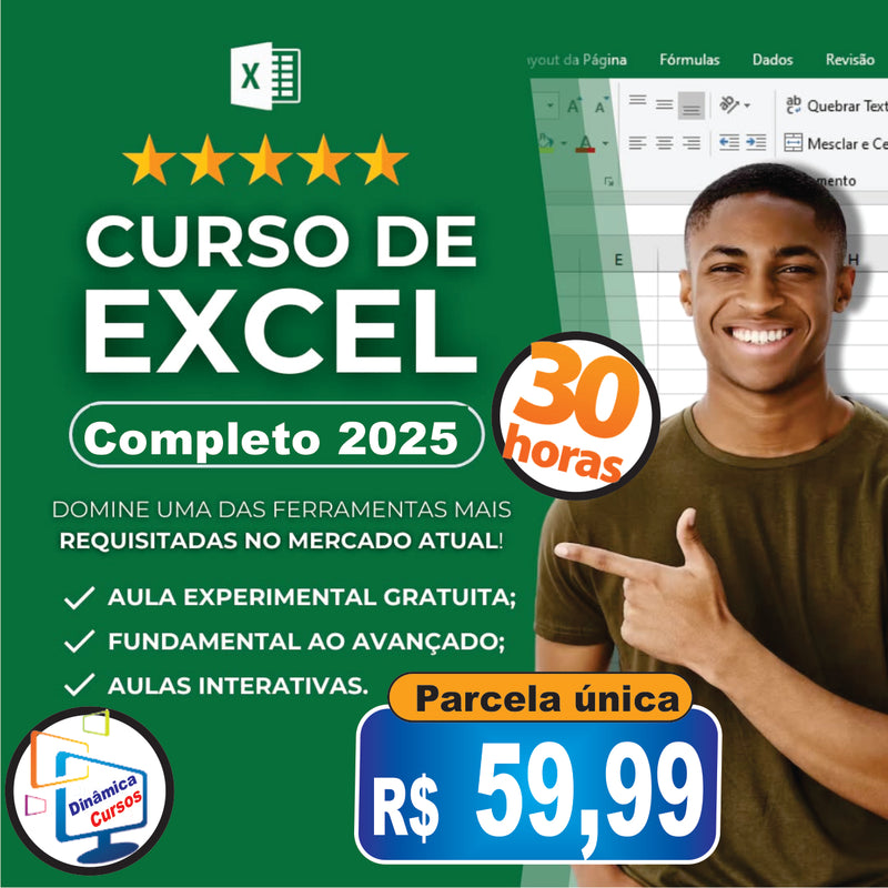 🌟 Domine o Excel: Curso Completo com Certificação! 🌟