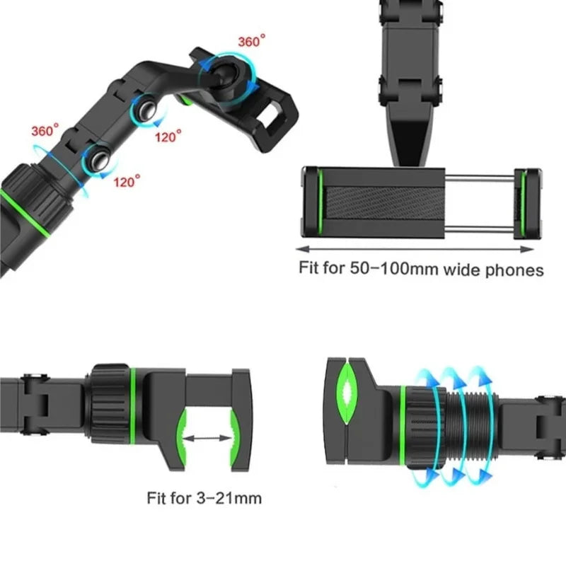 Suporte Multifuncional para Carro Retrovisor e Mesa Universal para GPS e Celular