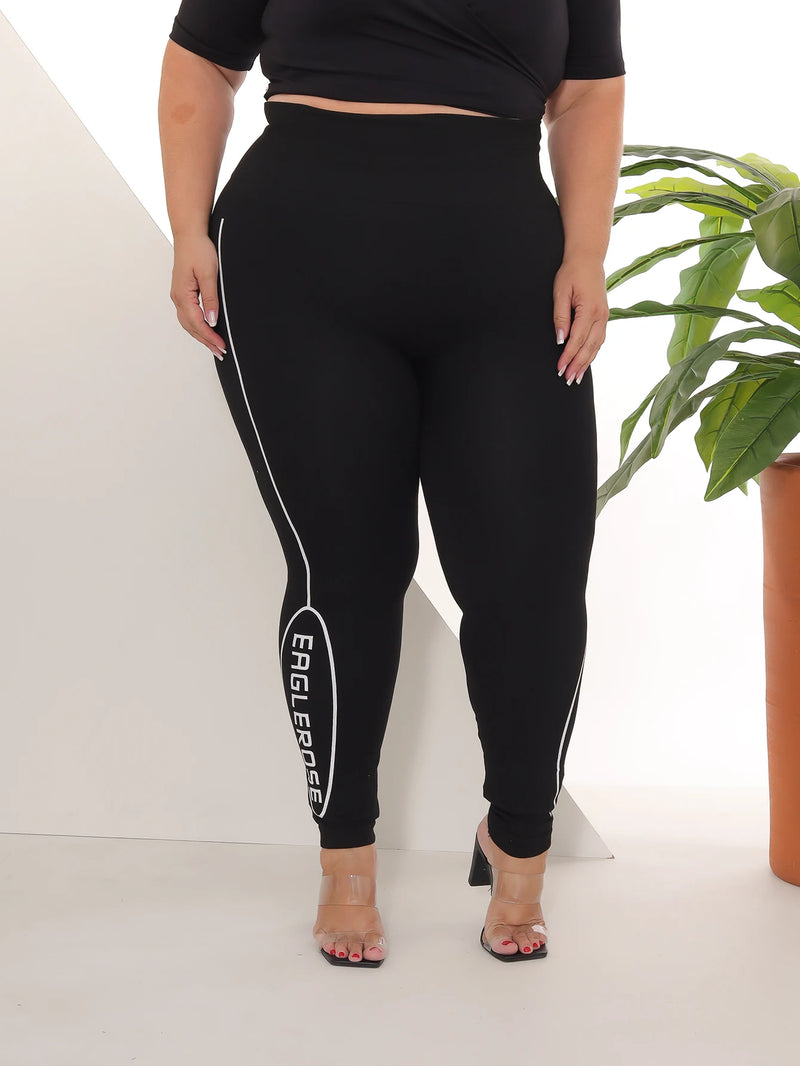 🌟 Calça Legging Feminina Plus Size Levanta Bumbum - Cintura Alta Total Black - Conforto e Estilo para Todas 🌟