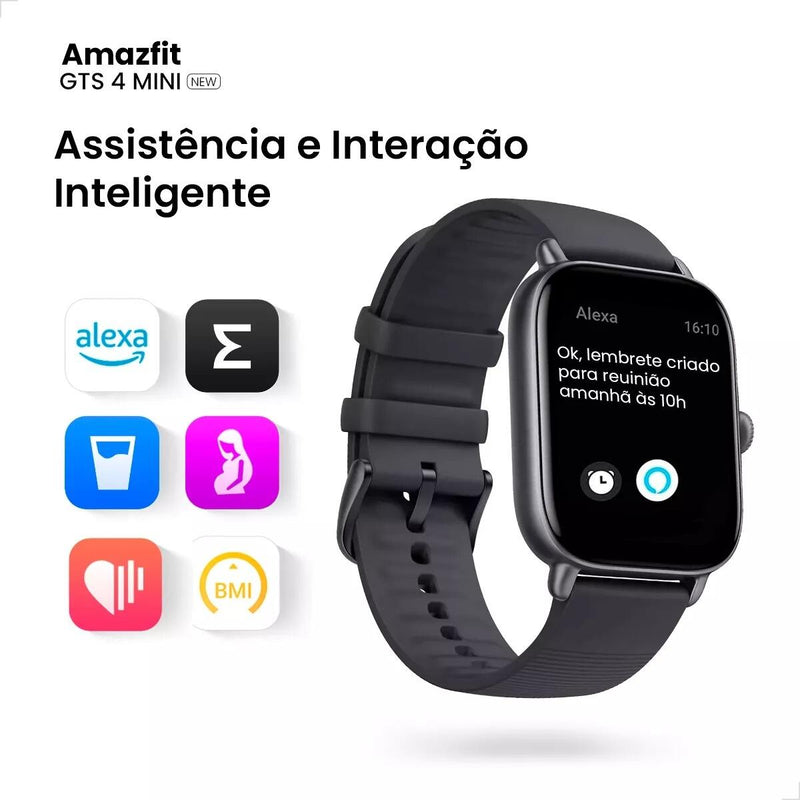 💎✨ Smartwatch Xiaomi Amazfit GTS 4 Mini - New AMOLED GPS e A Prova D'água! 🚀